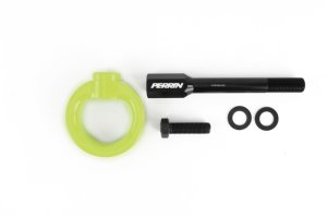 Subaru WRX STI Tow Hook Kit - Front - Perrin Performance - Neon Yellow - `02-`07
